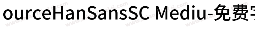 ourceHanSansSC Mediu字体转换